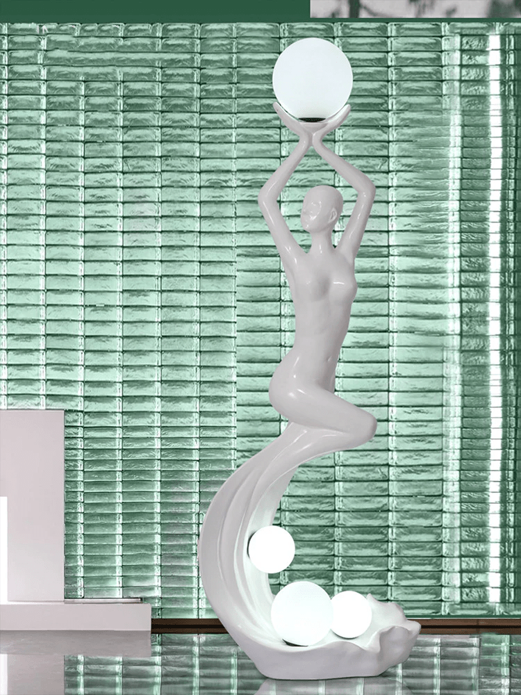Muse modern skulptural golvlampa