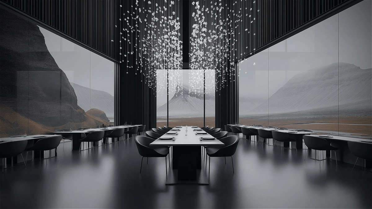 Candeeiro de teto OreStone Grand em cristal de quartzo personalizável