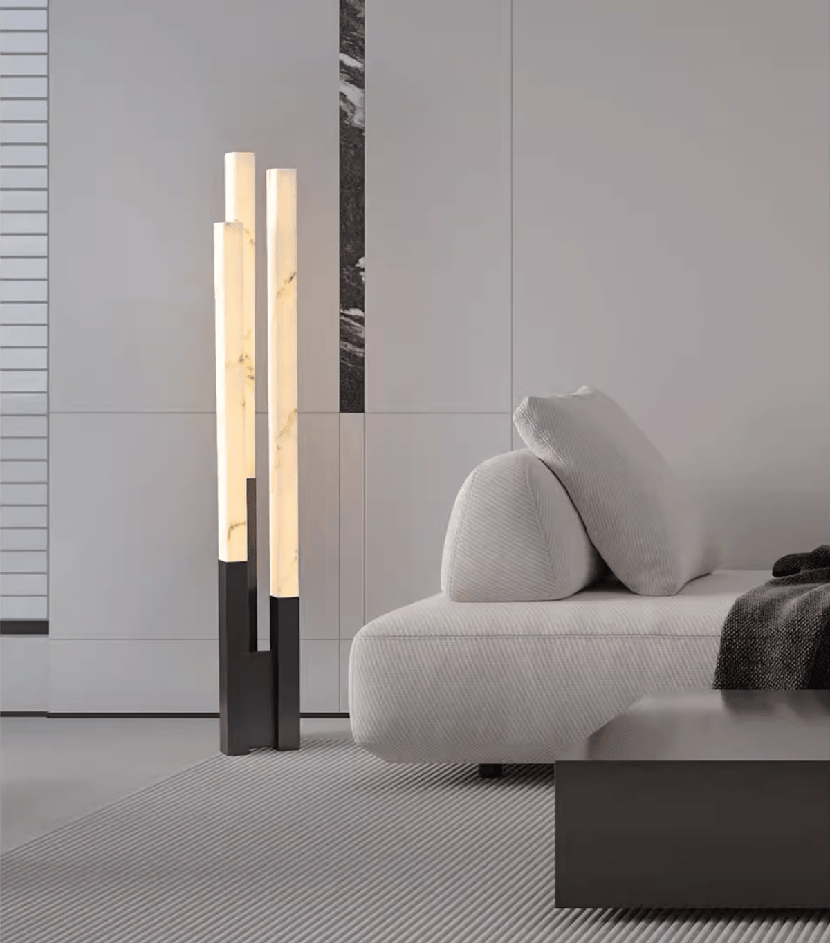 Callisto golvlampa i alabaster