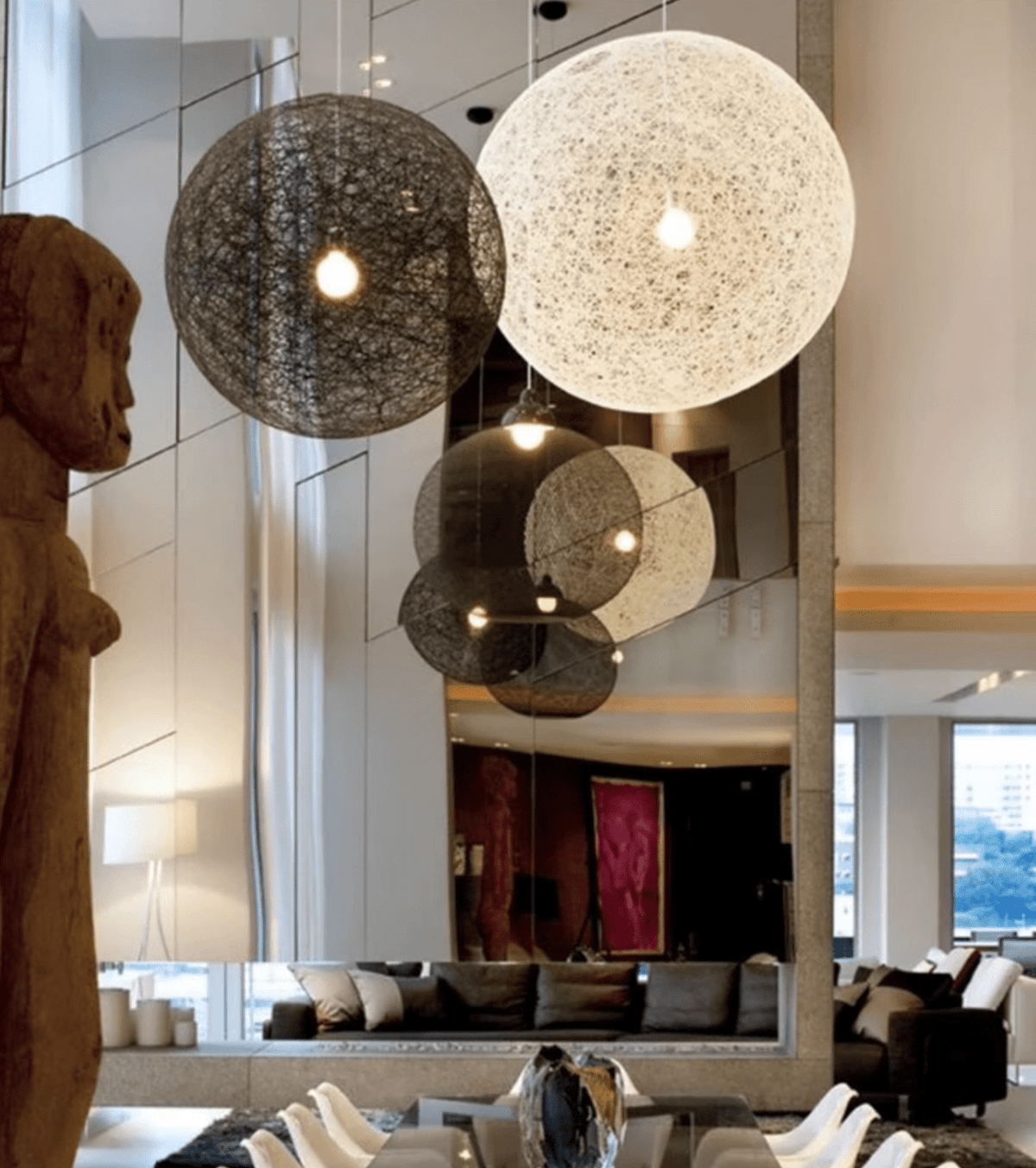 Caloette Spherical Woven Pendant Light