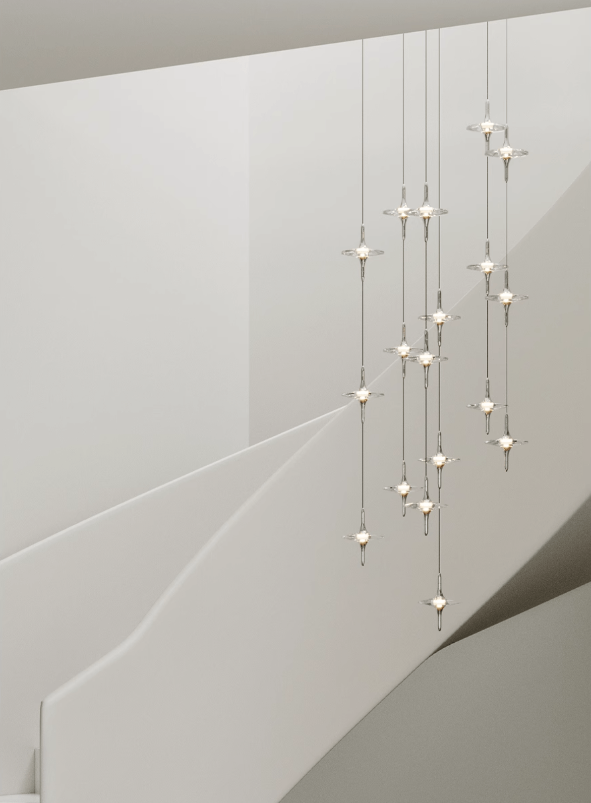 Candelabro de escadaria Varcienne Starfall