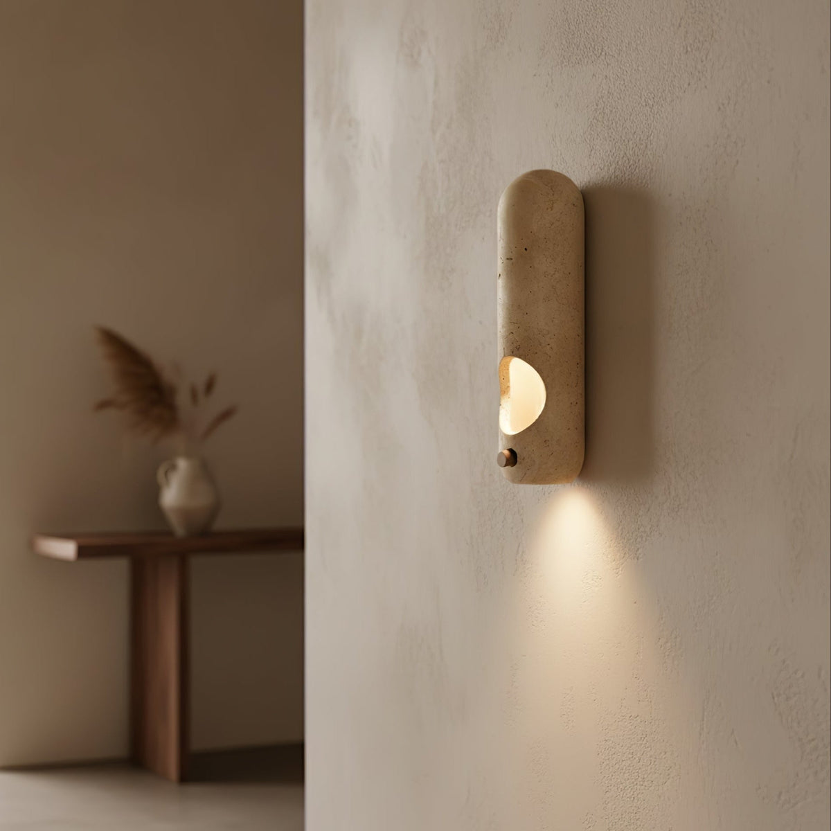 Aplique de parede Serirella Travertine Aperture