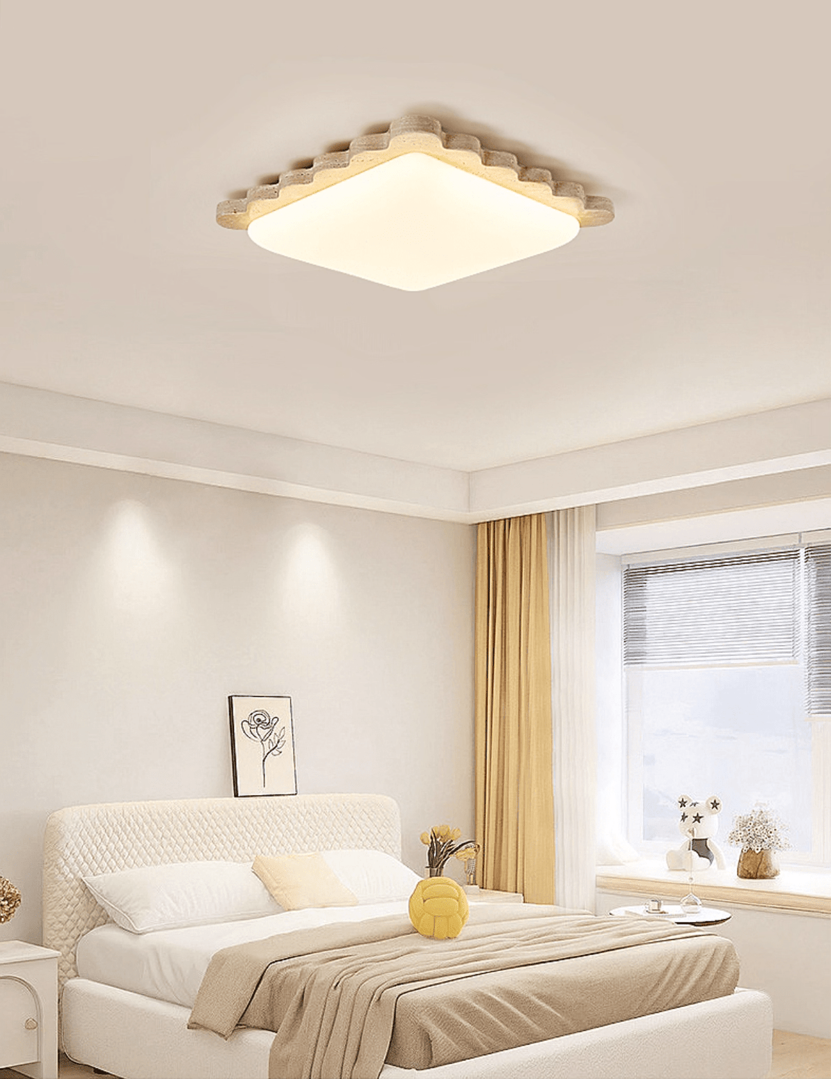 Crestwood Travertine Scallop Edge -kattovalaisin