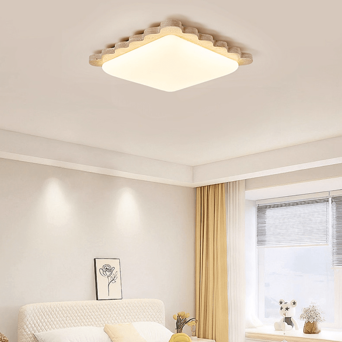 Crestwood Travertine Scallop Edge -kattovalaisin