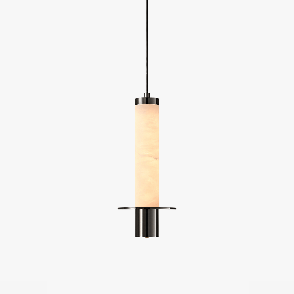 Eirenelia slank cylindrisk pendel i alabast