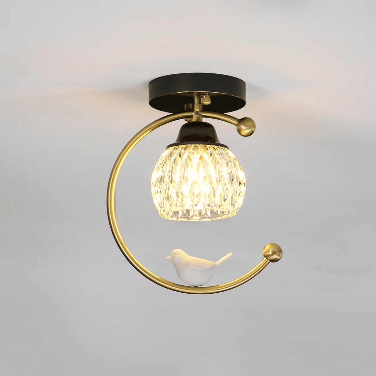 Otis Linearo kunstnerisk keramisk fugleloftlampe