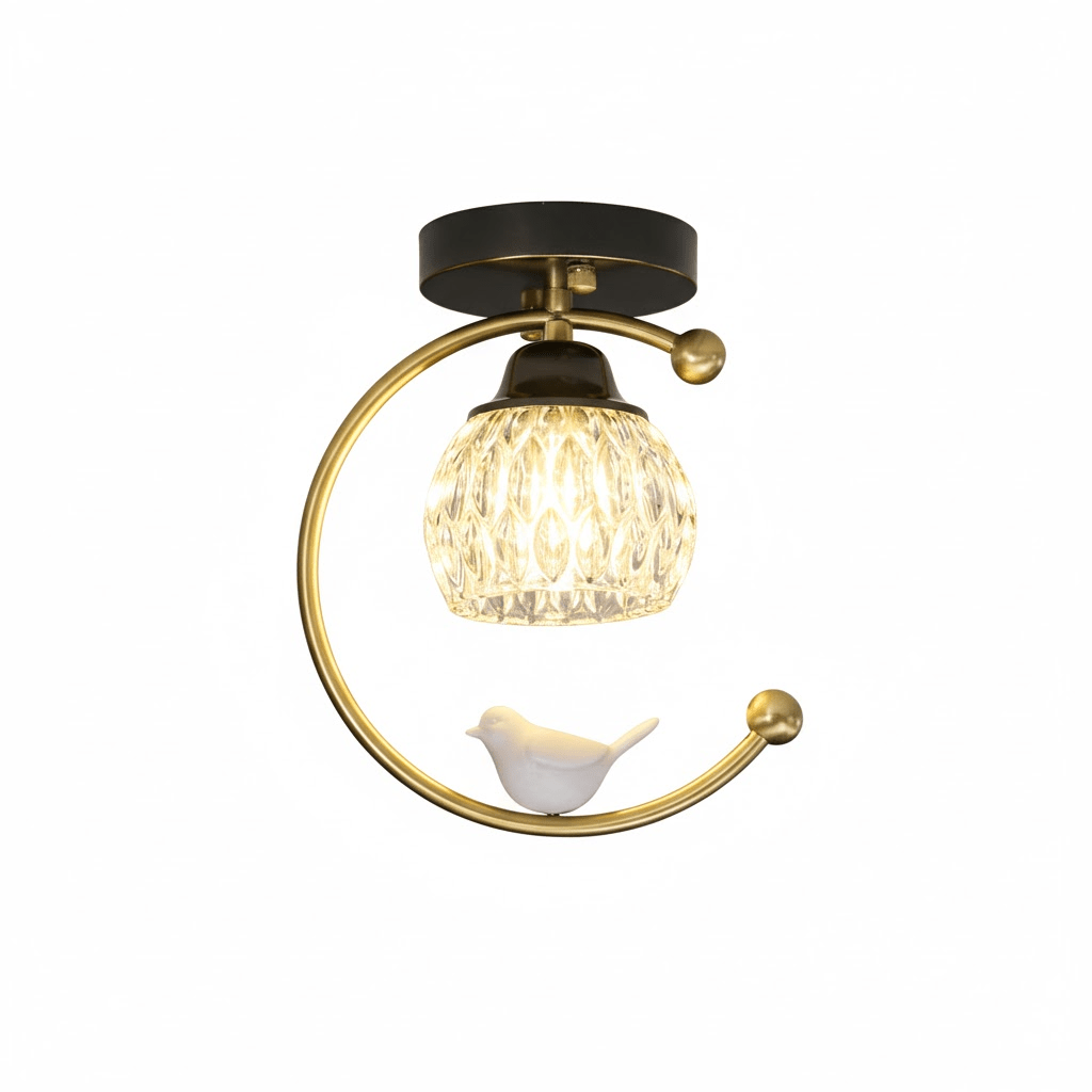 Otis Linearo kunstnerisk keramisk fugleloftlampe