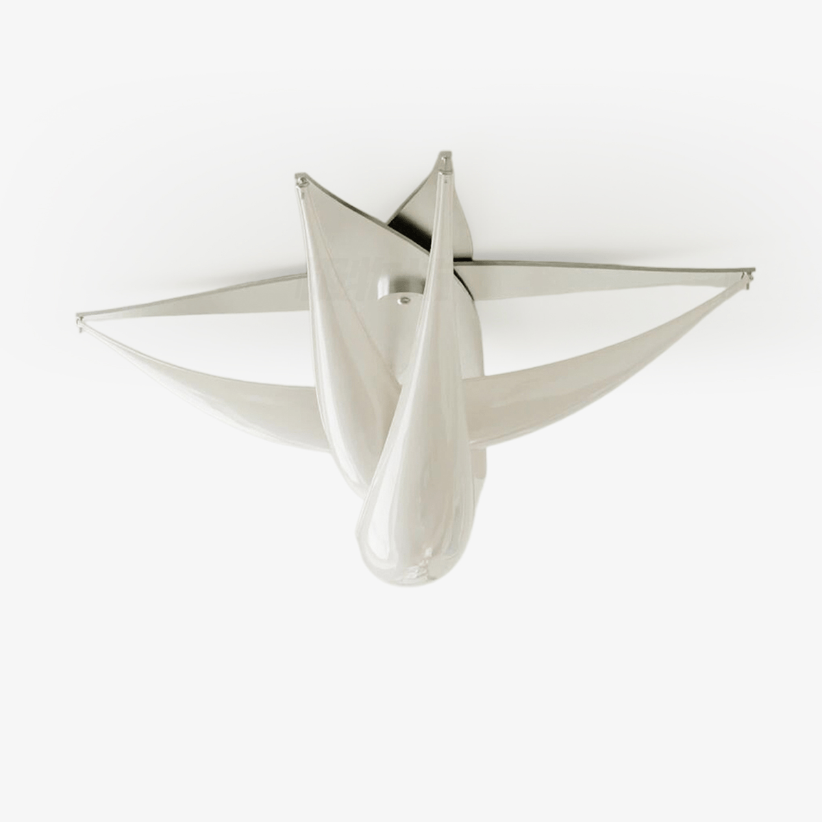Maia moderne loftlampe i hvid resin