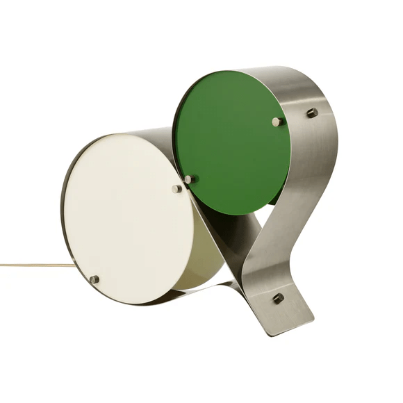 Duet-bordlampe med svævende skiver