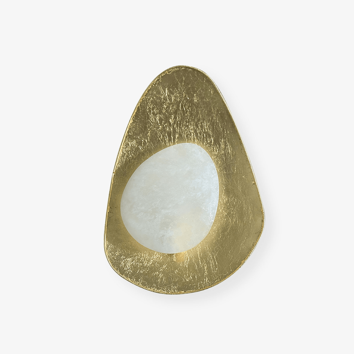 Tenbryn Organic Gilded Pebble Alabaster-vägglampa