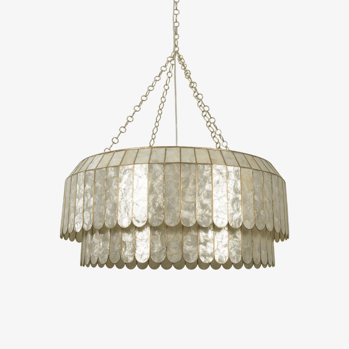 Holz Gold Shell -metallinen Aurelia-kattokruunu