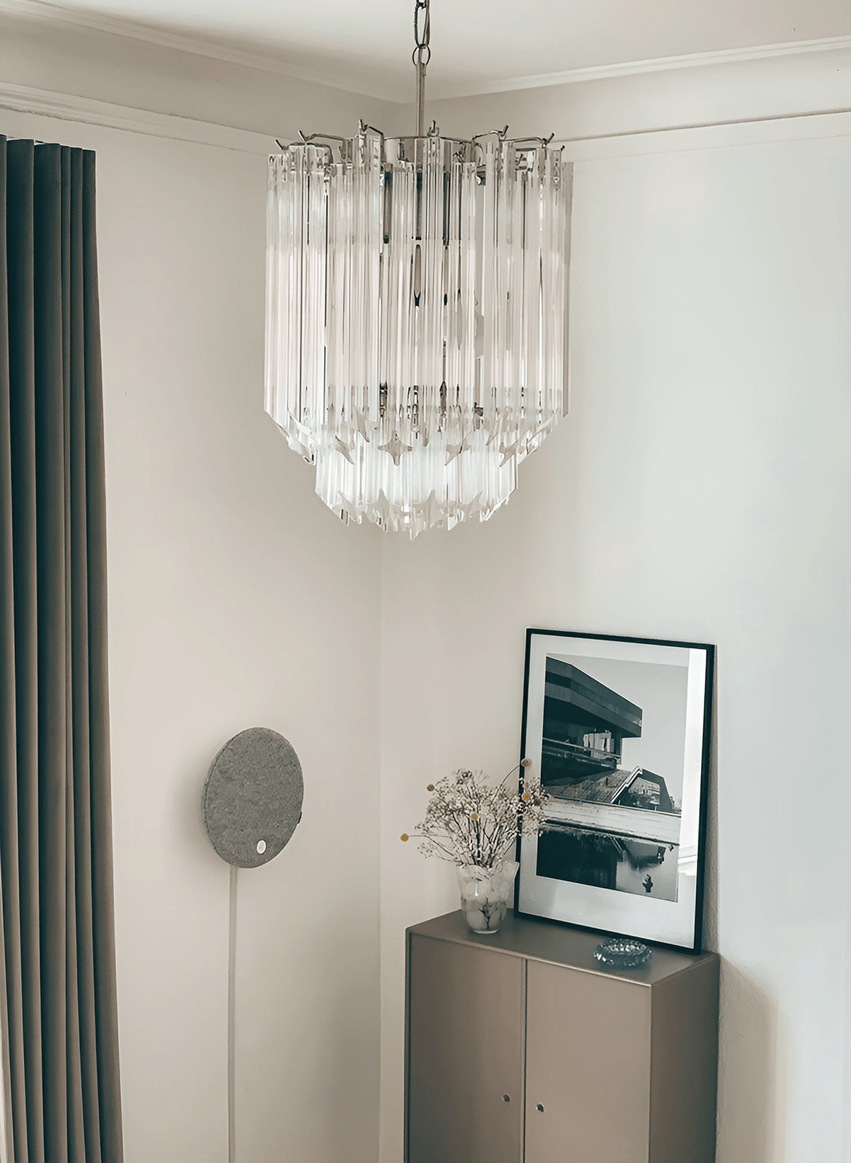 Luph transparent prismaljuskrona i Murano-glas