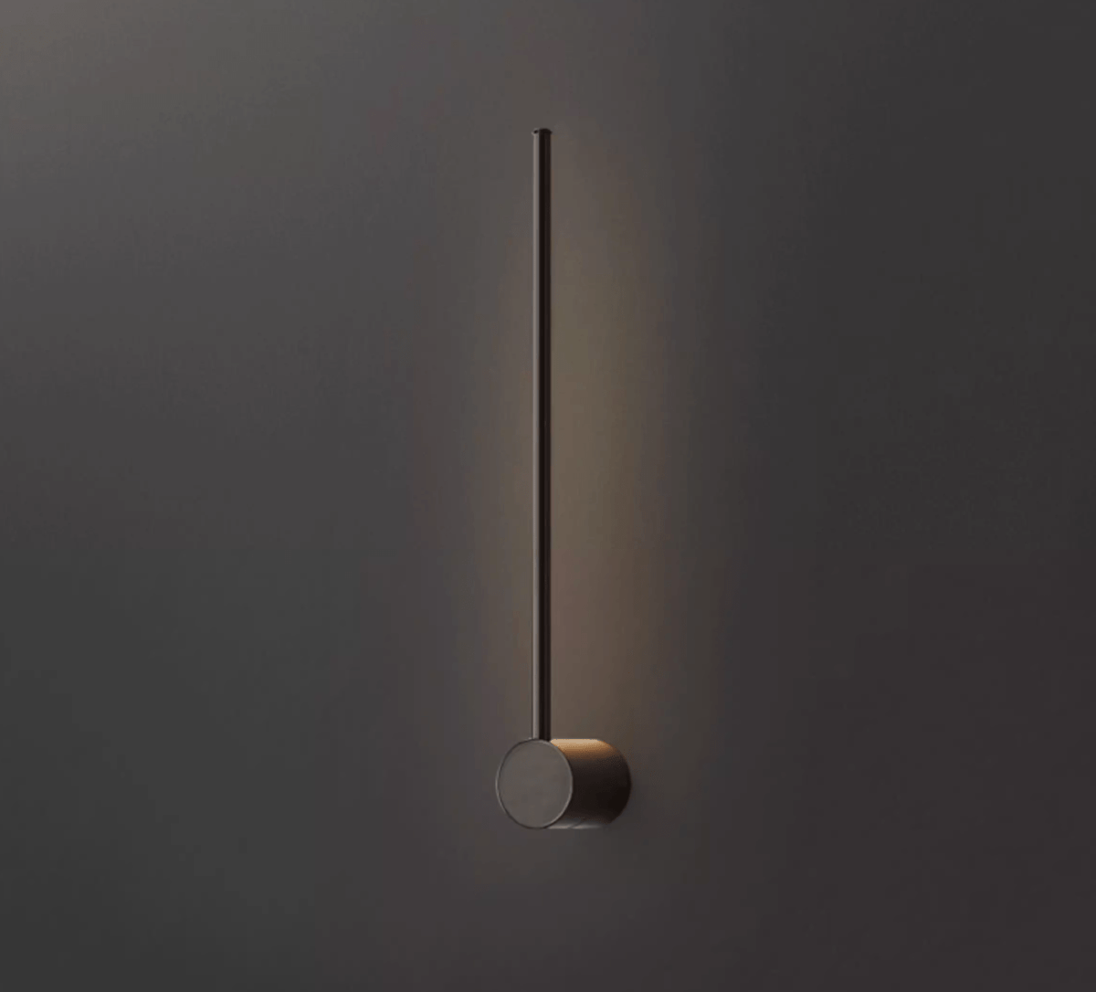 Nestx minimalistisk væglampe med messingstang
