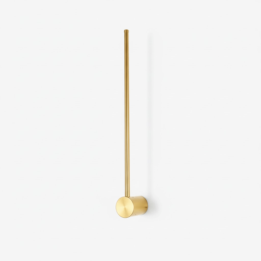 Nestx minimalistisk væglampe med messingstang