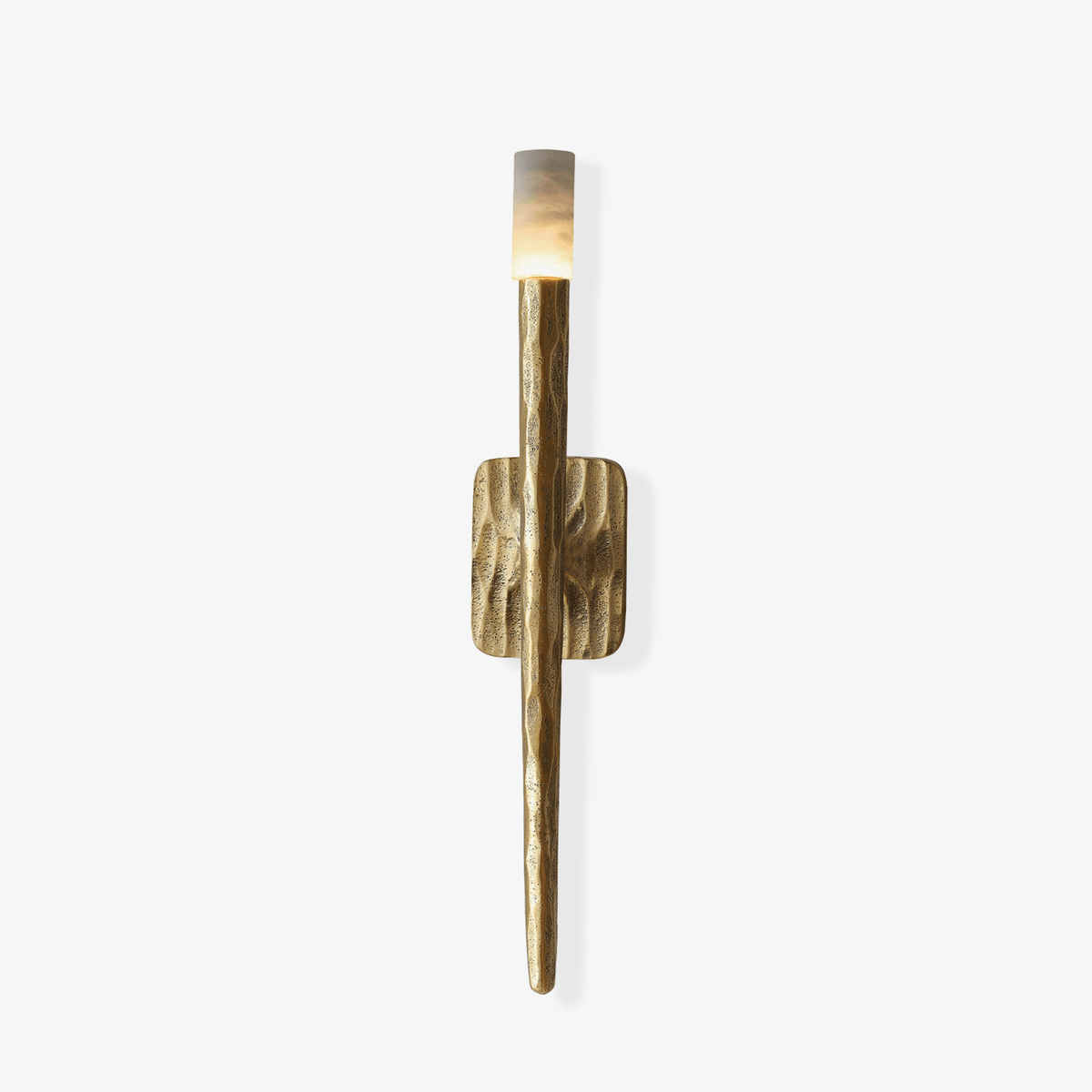 Julius minimalistisk cylindrisk vägglampa i alabaster