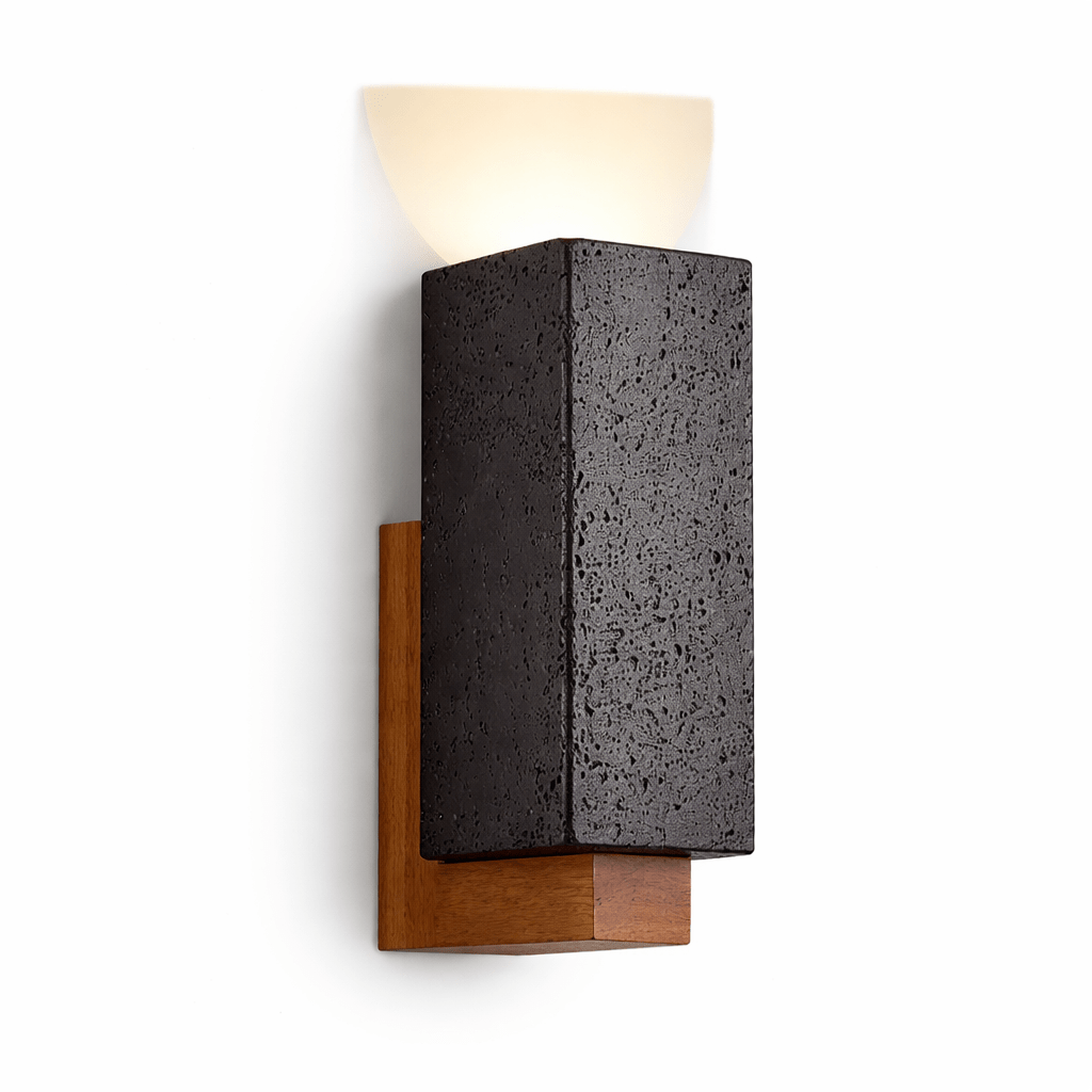 Viraanira-vägglampa med obsidianglöd