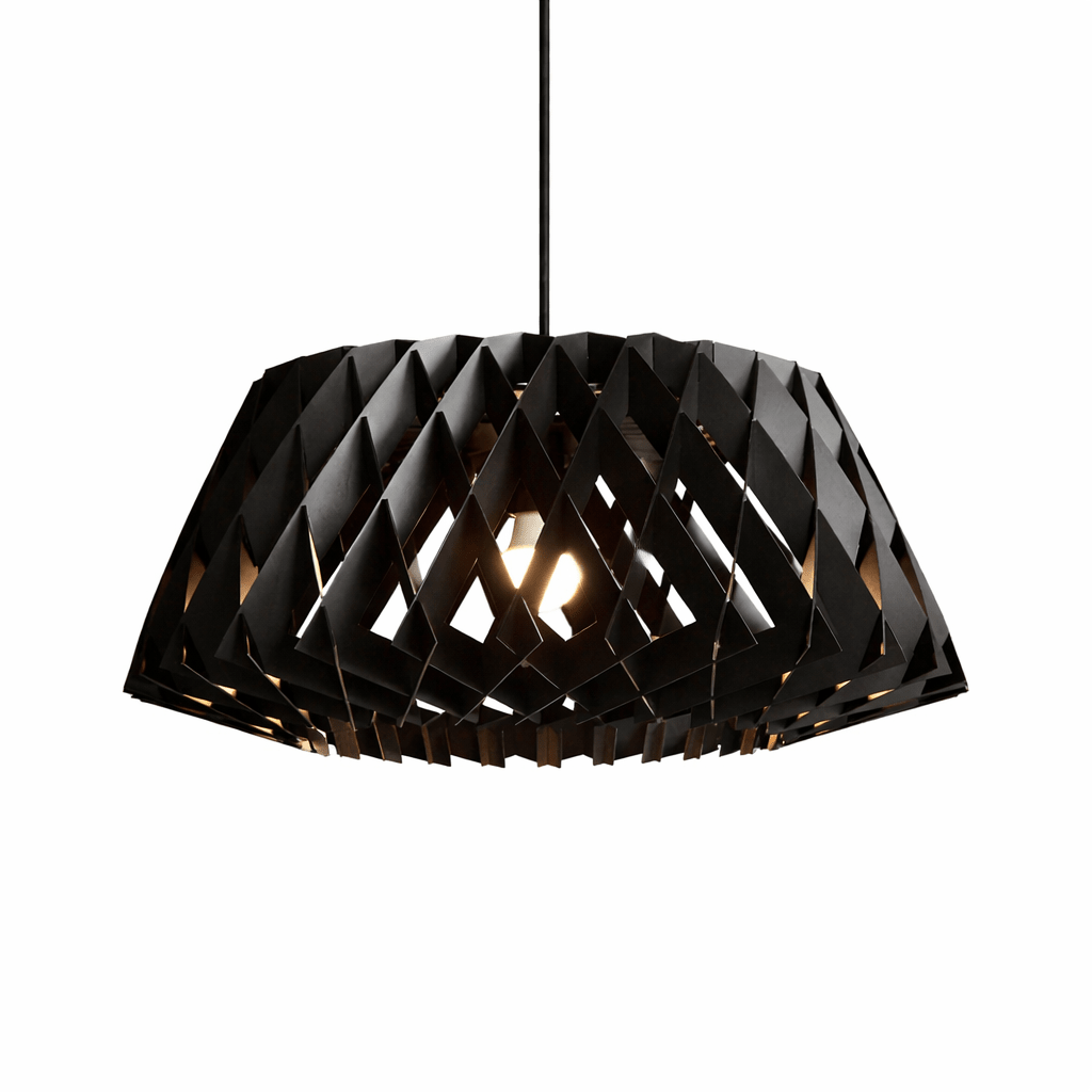 Candeeiro suspenso de madeira Althera Origami