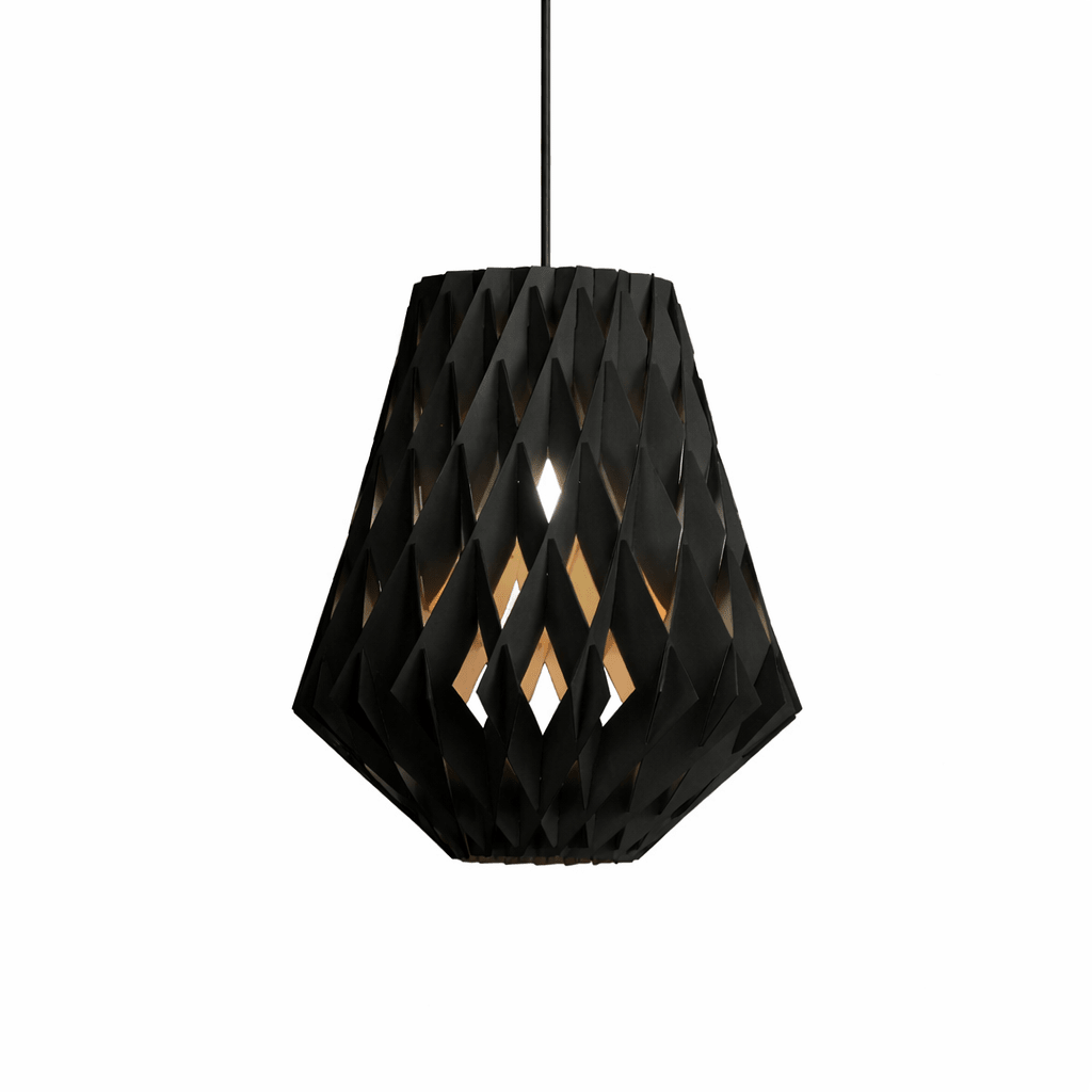 Candeeiro suspenso de madeira Althera Origami