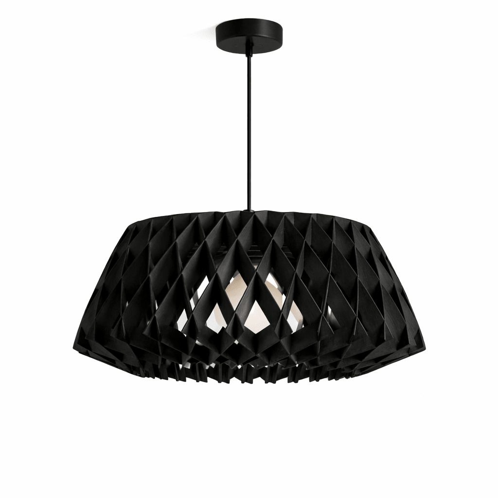 Candeeiro suspenso de madeira Althera Origami
