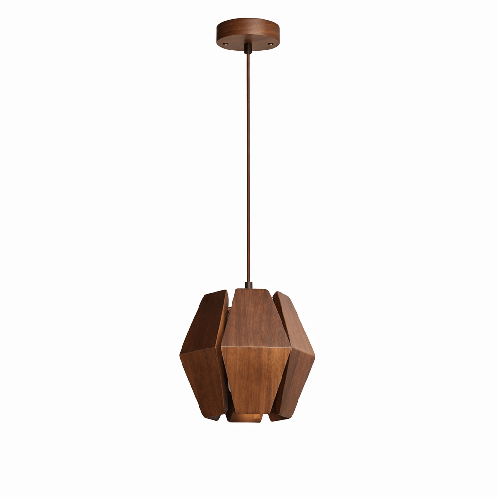 Arkvon hängande trälampa