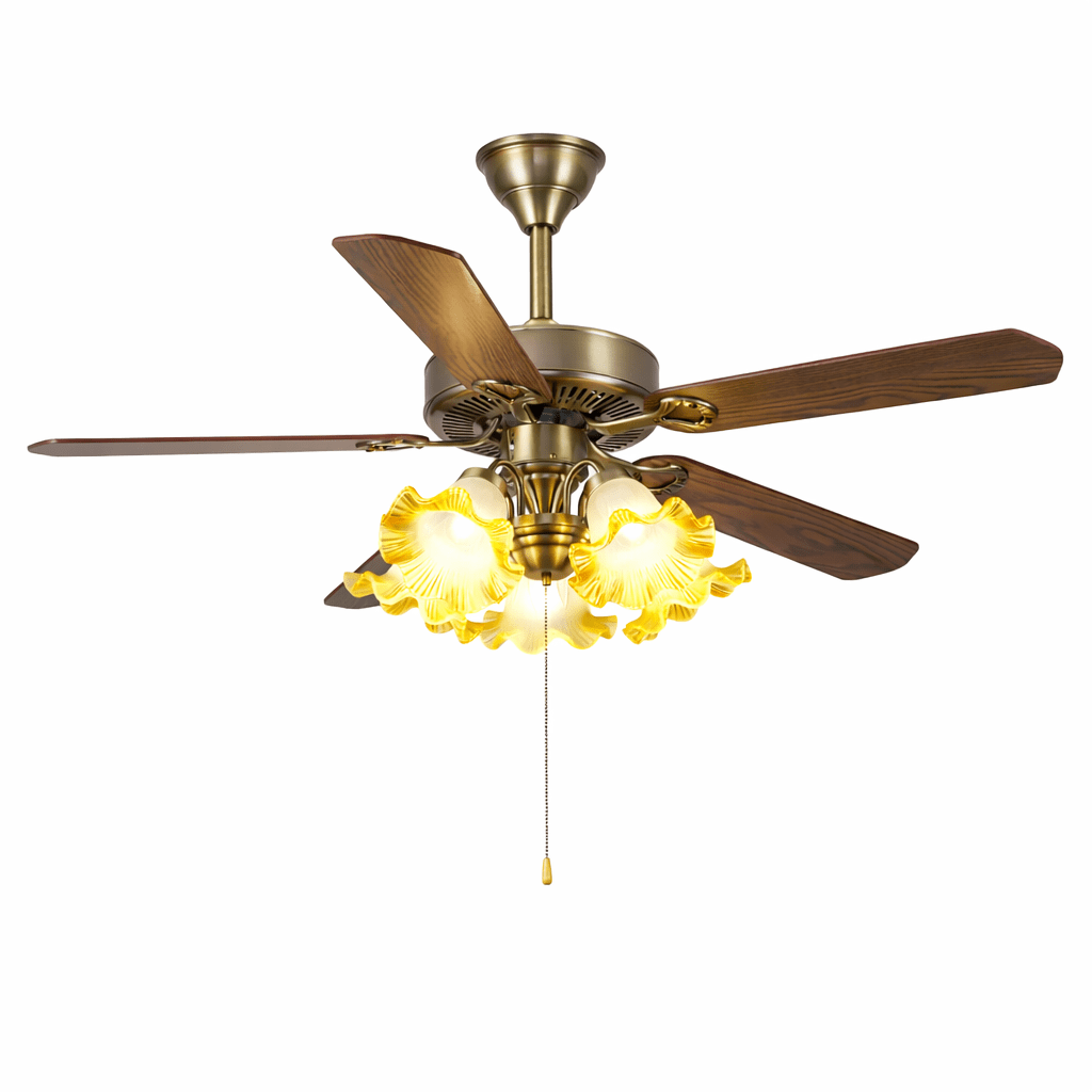 Luz de ventoinha de teto vintage Beaumont