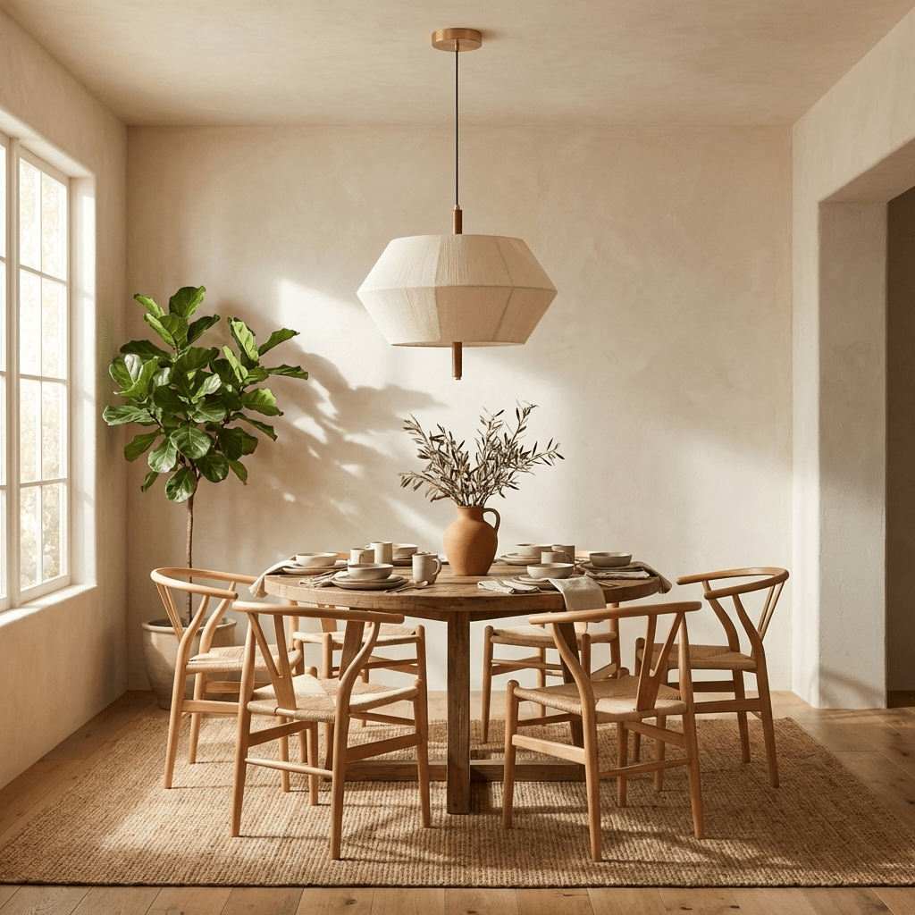 Serivia geometrisk taklampa i linne