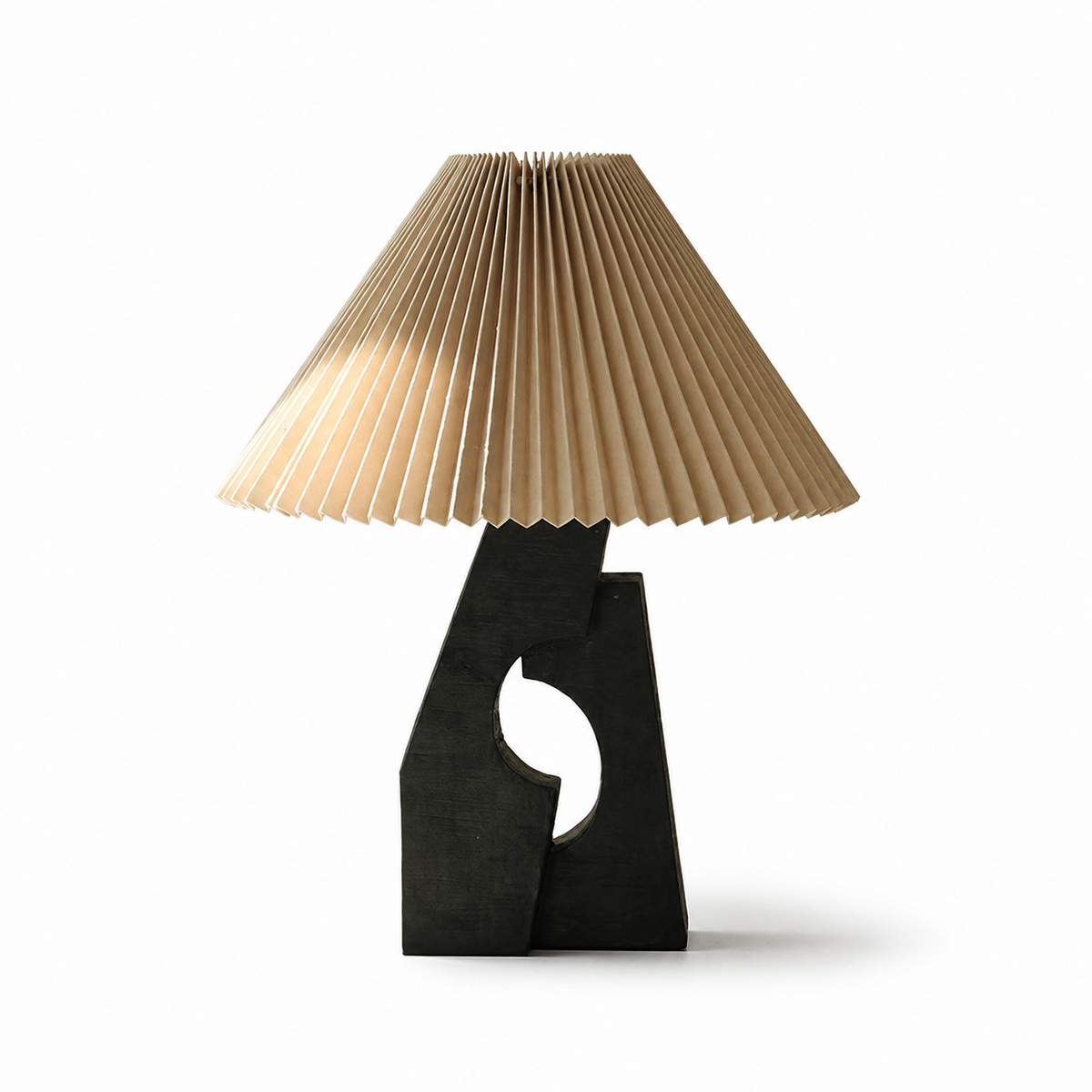 Candeeiro de mesa em forma de arco com pregas Renisielle