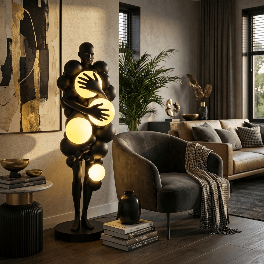 Noruiella Figure Floor Lamp