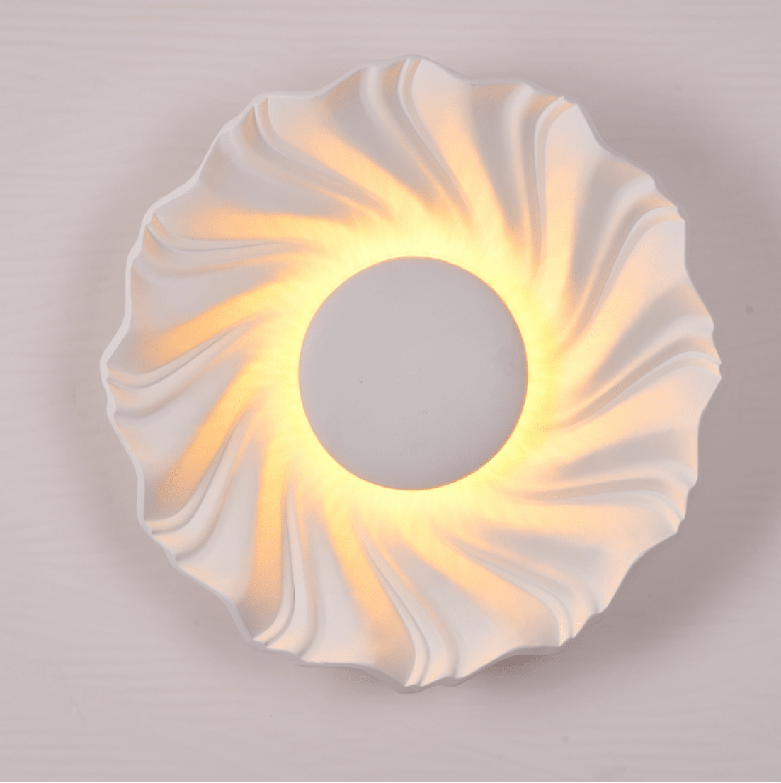 Aplique de parede solar em espiral Caluenne