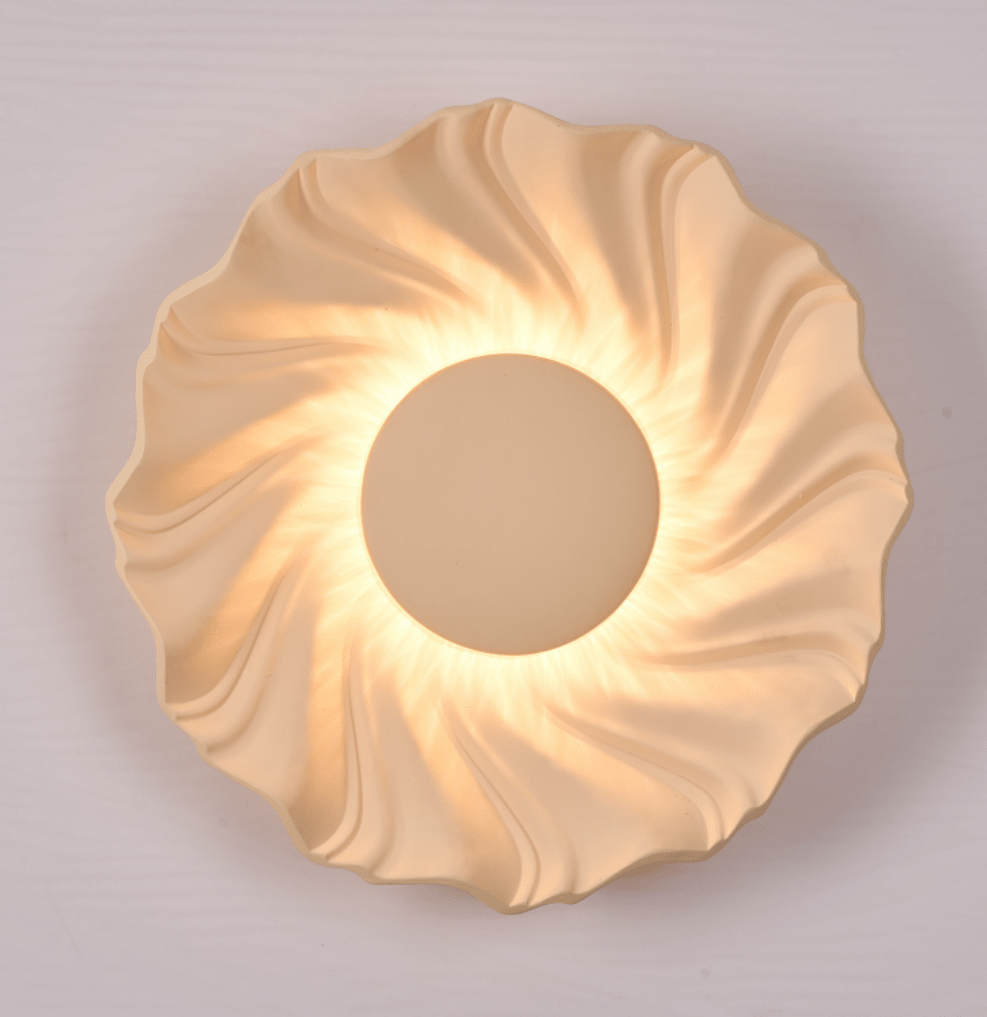 Aplique de parede solar em espiral Caluenne