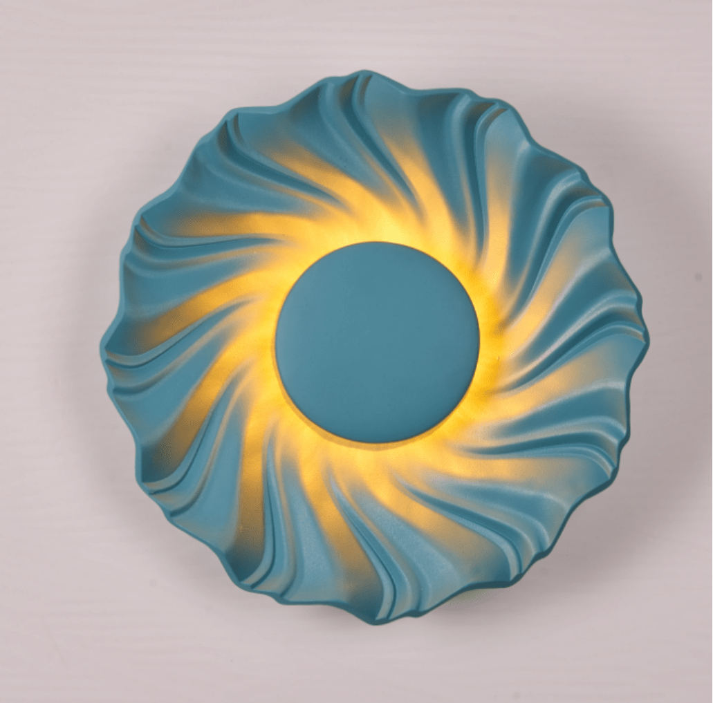 Aplique de parede solar em espiral Caluenne