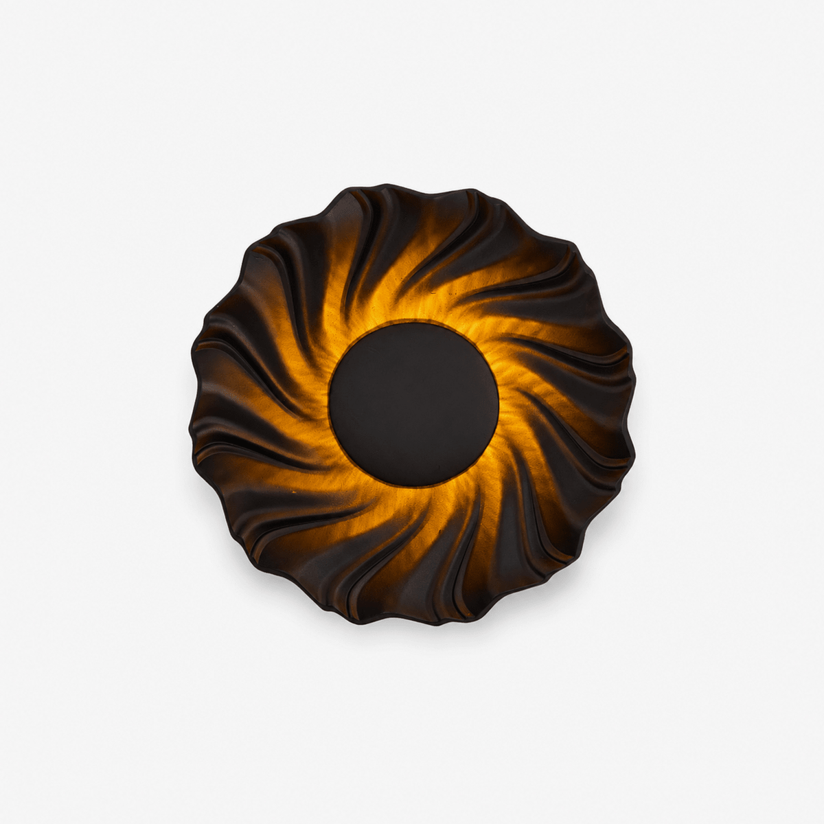Aplique de parede solar em espiral Caluenne