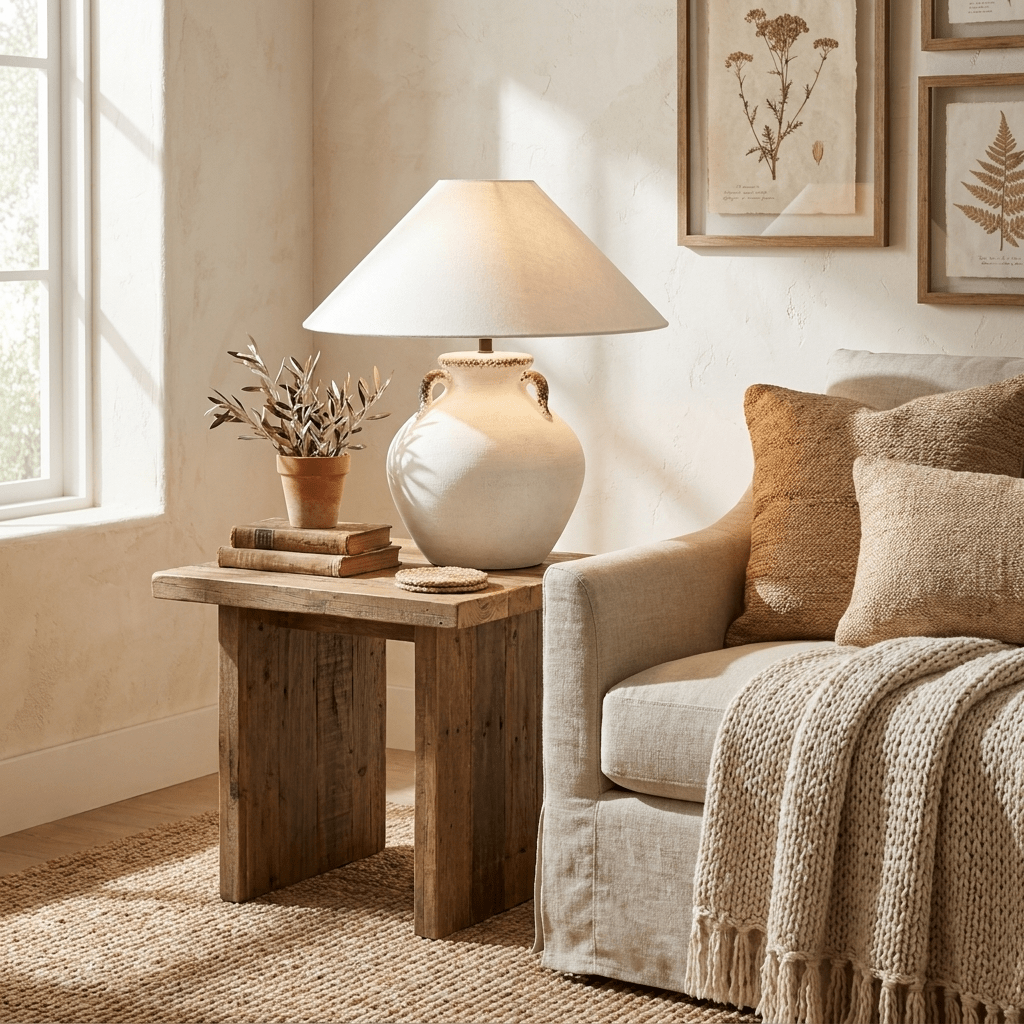Avelora keramisk bordlampe