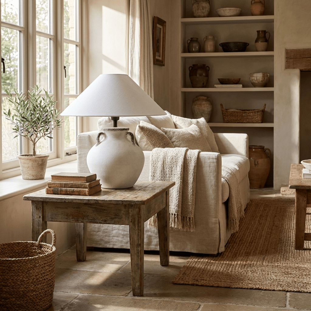 Avelora keramisk bordlampe