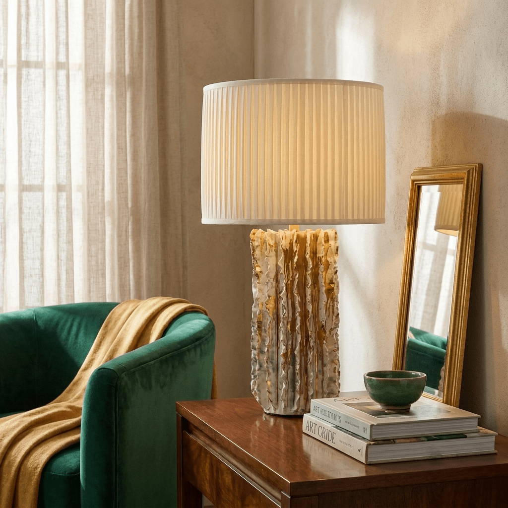Sylvienne keramisk bordlampe