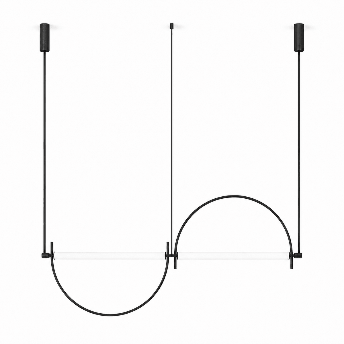 Buet lineær LED-lysekrone