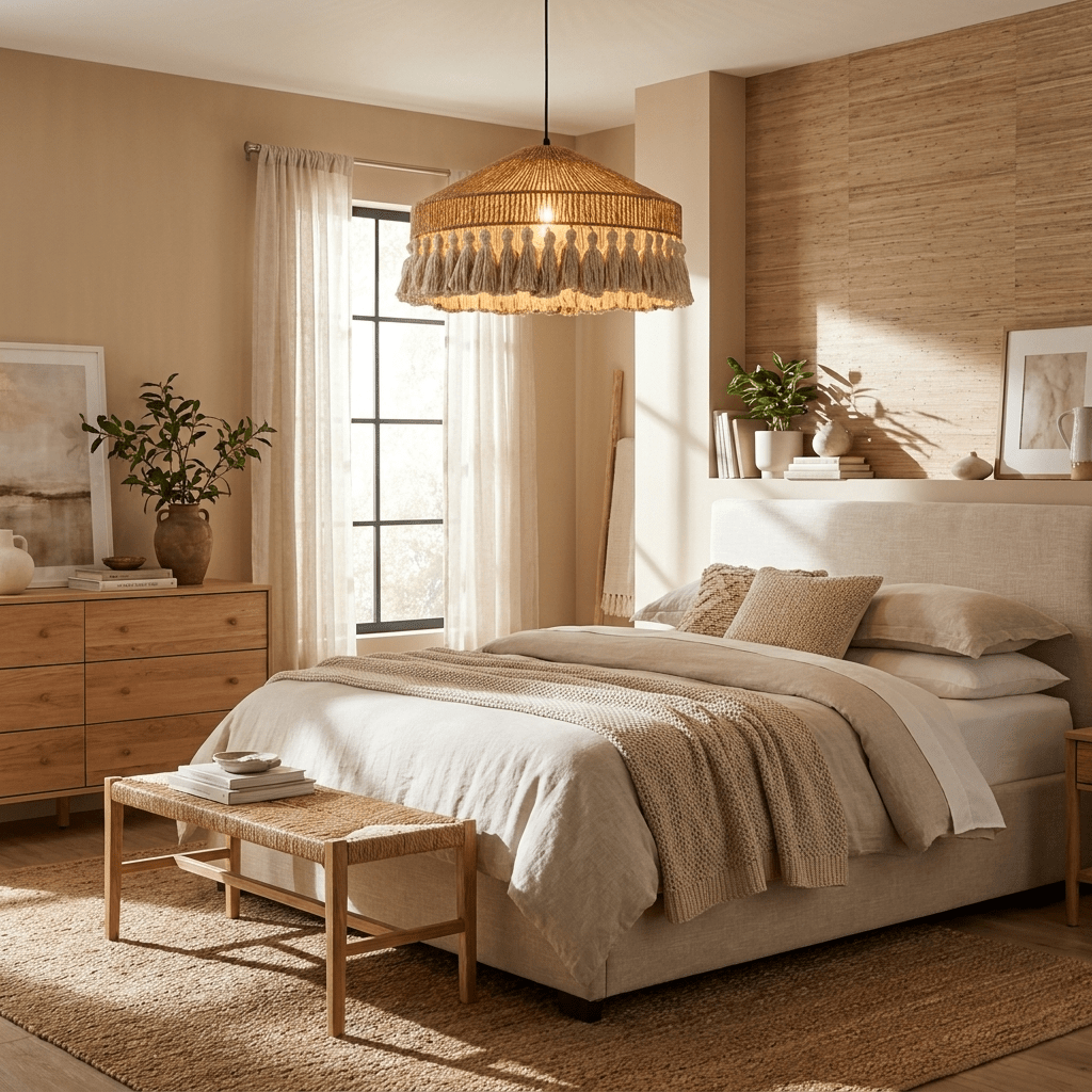 Fringe-pendellampe