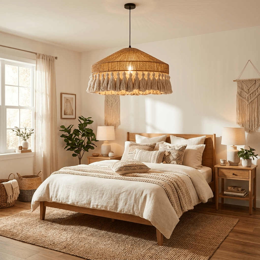 Fringe-pendellampe