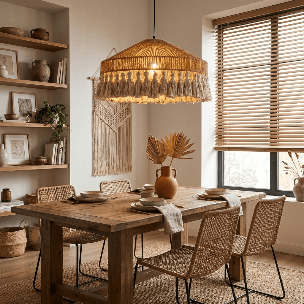Fringe-pendellampe