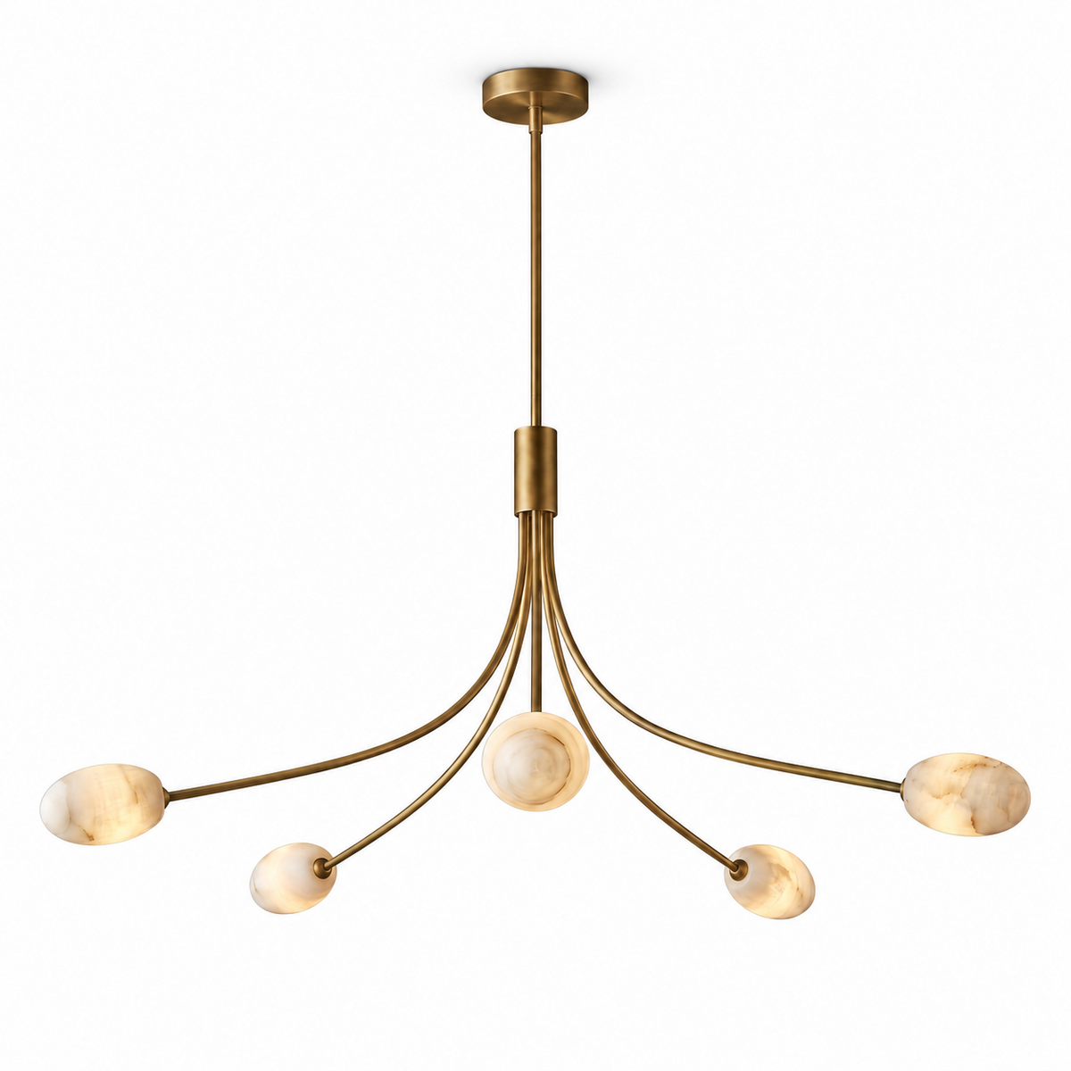 Candeeiro de lustre em alabastro Castercombe
