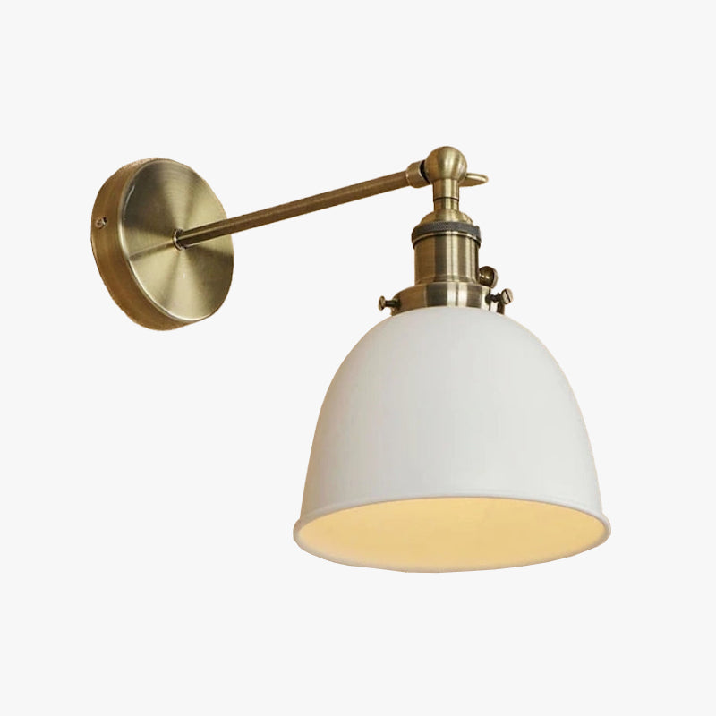 Epoch retro-/vintage-henkinen riippuva seinävalaisin, metallia/LED, musta/valkoinen/harmaa, makuuhuoneeseen