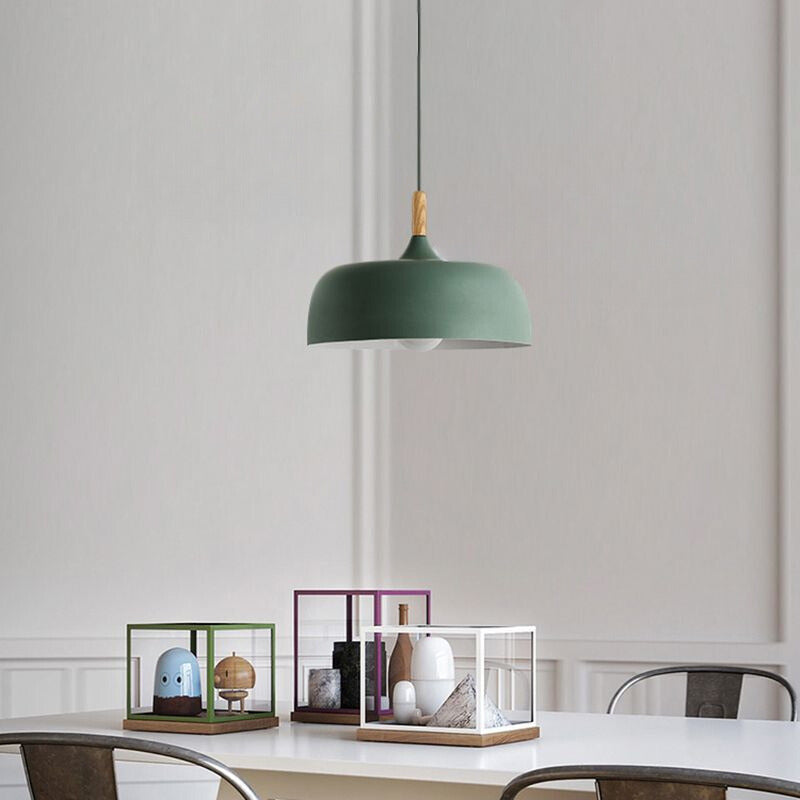 Candeeiro suspenso moderno Aria em forma de cúpula macaron, para sala de jantar