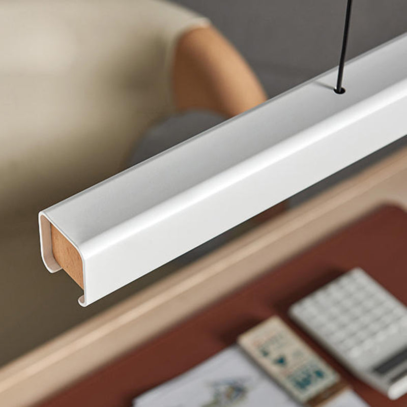 Eron Minimalist Classic Black & White Linear Pendant Light