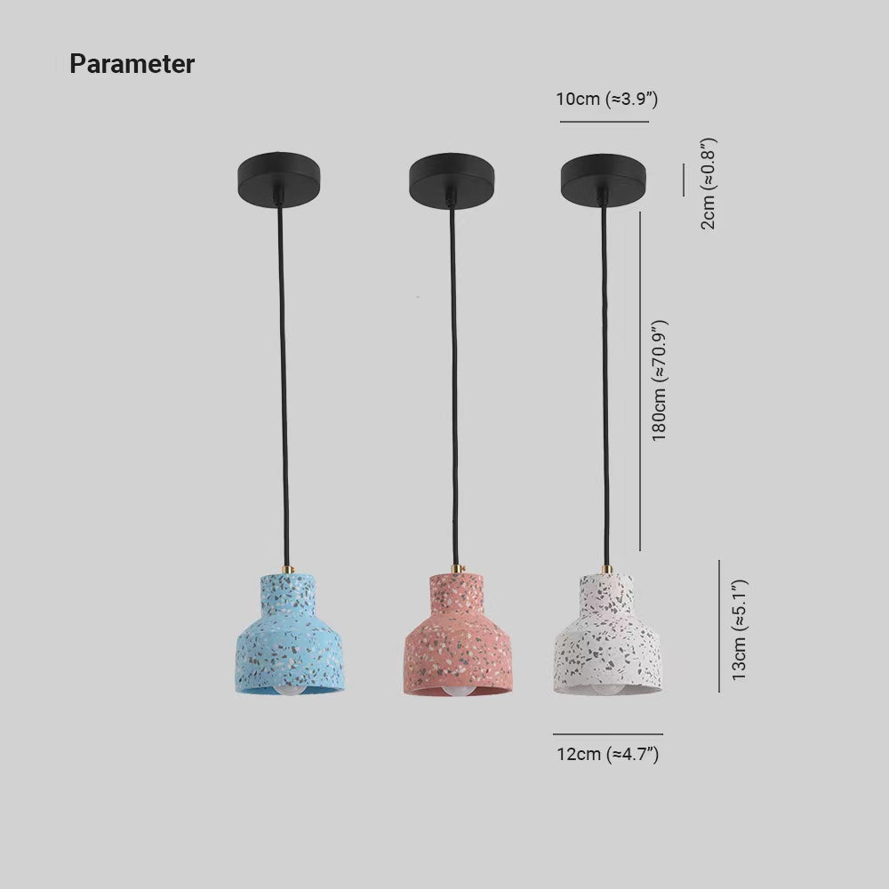 Aira Pendant Light, Cement, Modern & Industrial, 4 Color