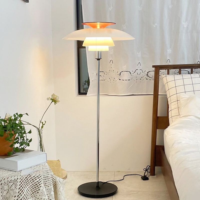 Salgado Modern Flying Saucer Metal Floor Lamp