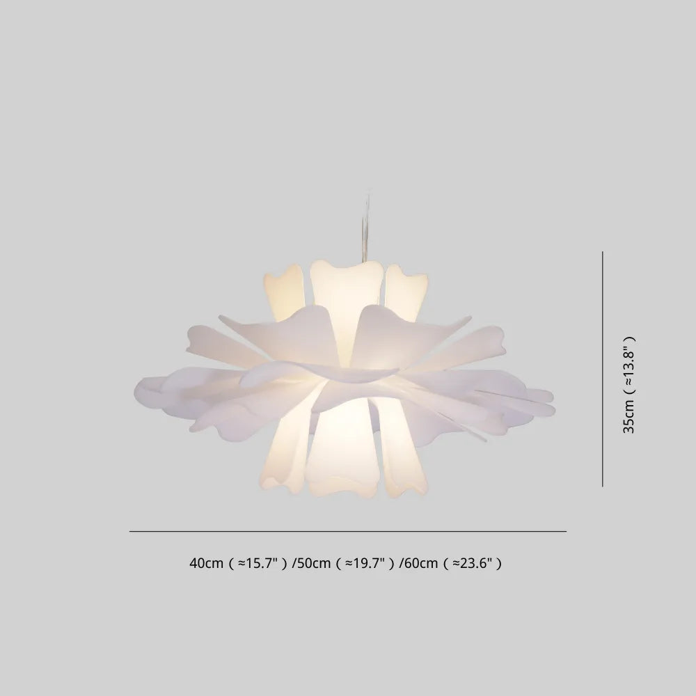 Eldor Elegant Flower Pendant Light White