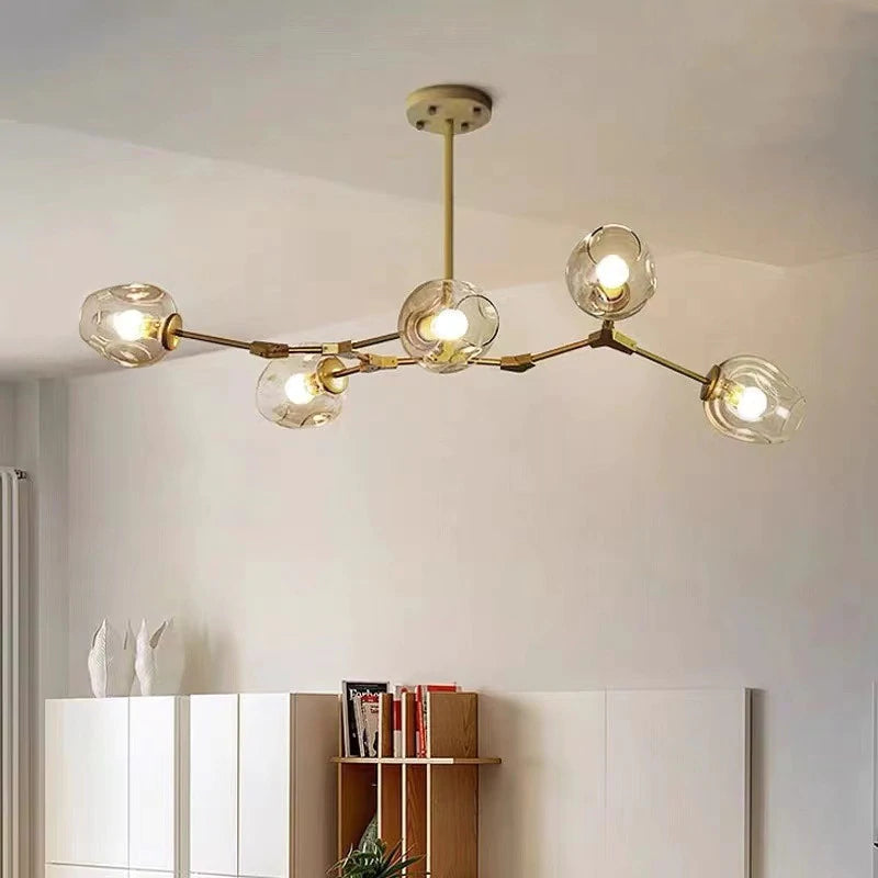 Zerin Nordic Modern Glass Pendant Light Clear Bubble