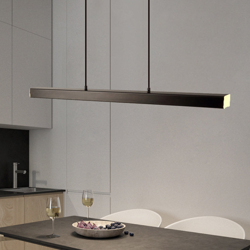 Lerin Modern Linear LED Pendant Light Black/Brown