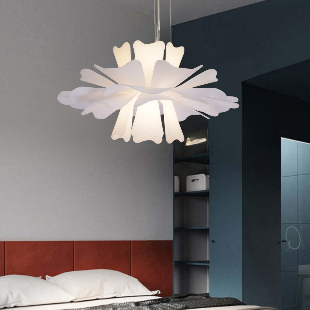 Eldor Elegant Flower Pendant Light White