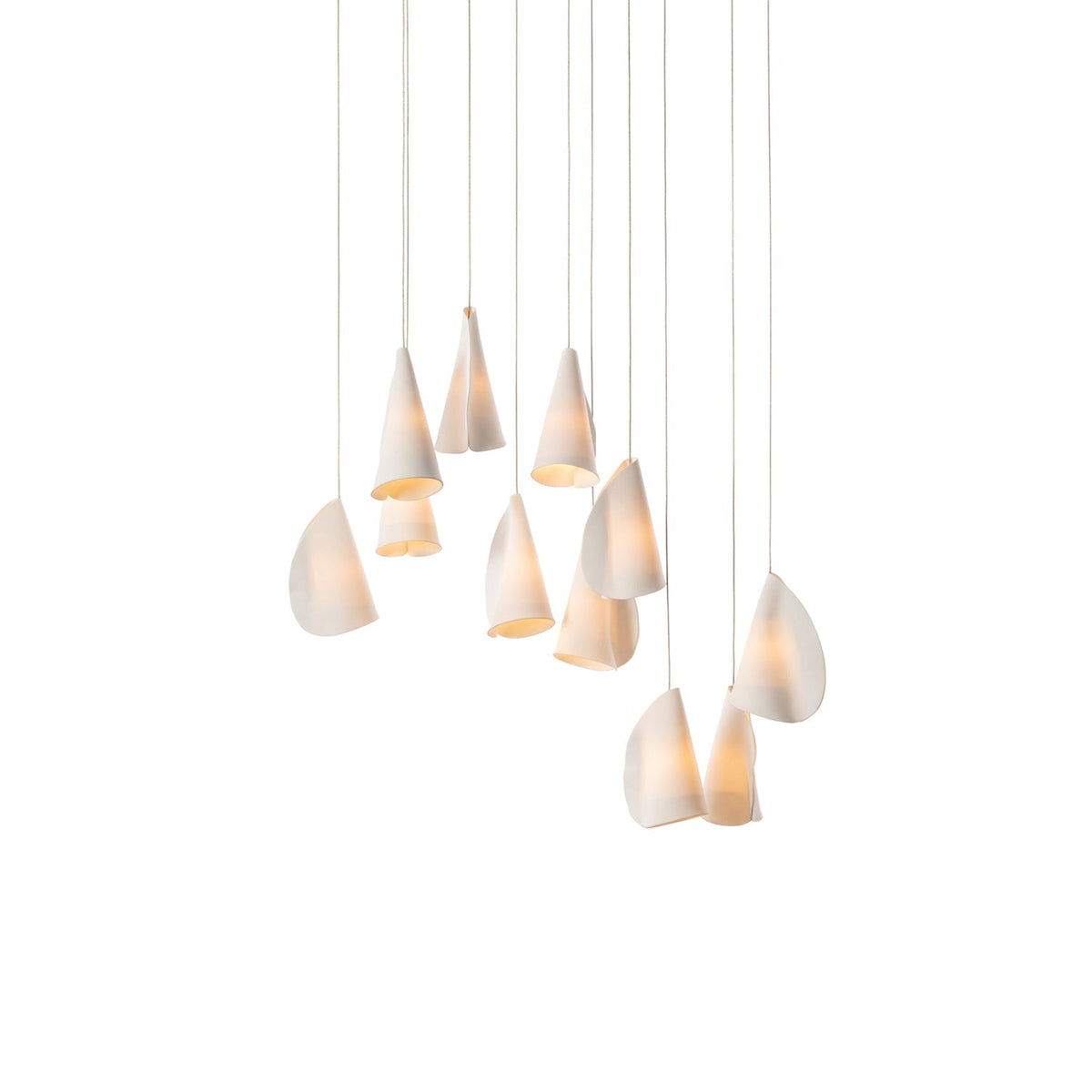 Olshaion geometrisk keramisk taklampa